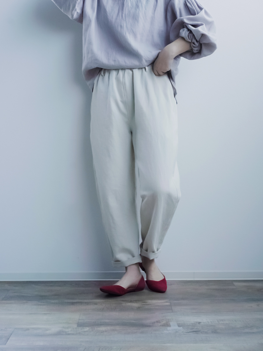 リネンデニムパンツ】みんな大好き 一番使いやすいシルエット ホワイト