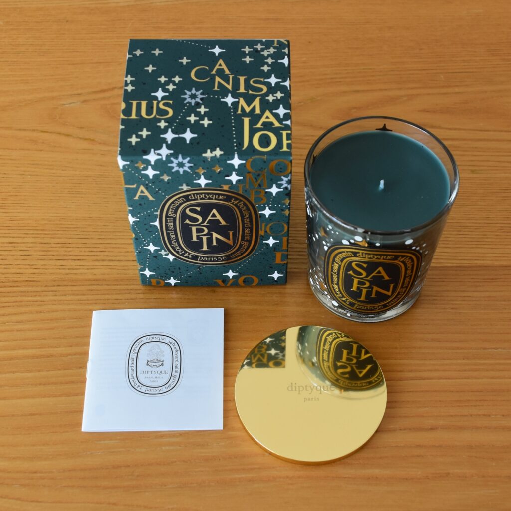 Diptyque 】キャンドルとチャーム【 Holiday Collection 2022 】わが家