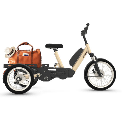 終了】電動アシスト三輪車「LA SI QUE(らしく)」がレンタサイクルに