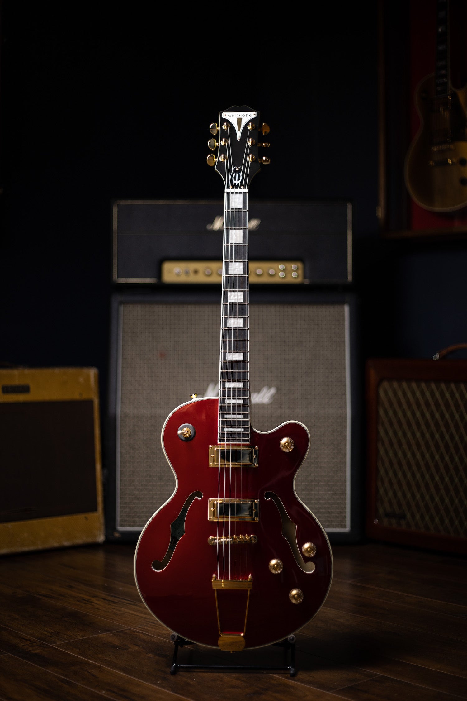 Epiphone Uptown Kat ES Electric Guitar - Ruby Red Metallic – Walt