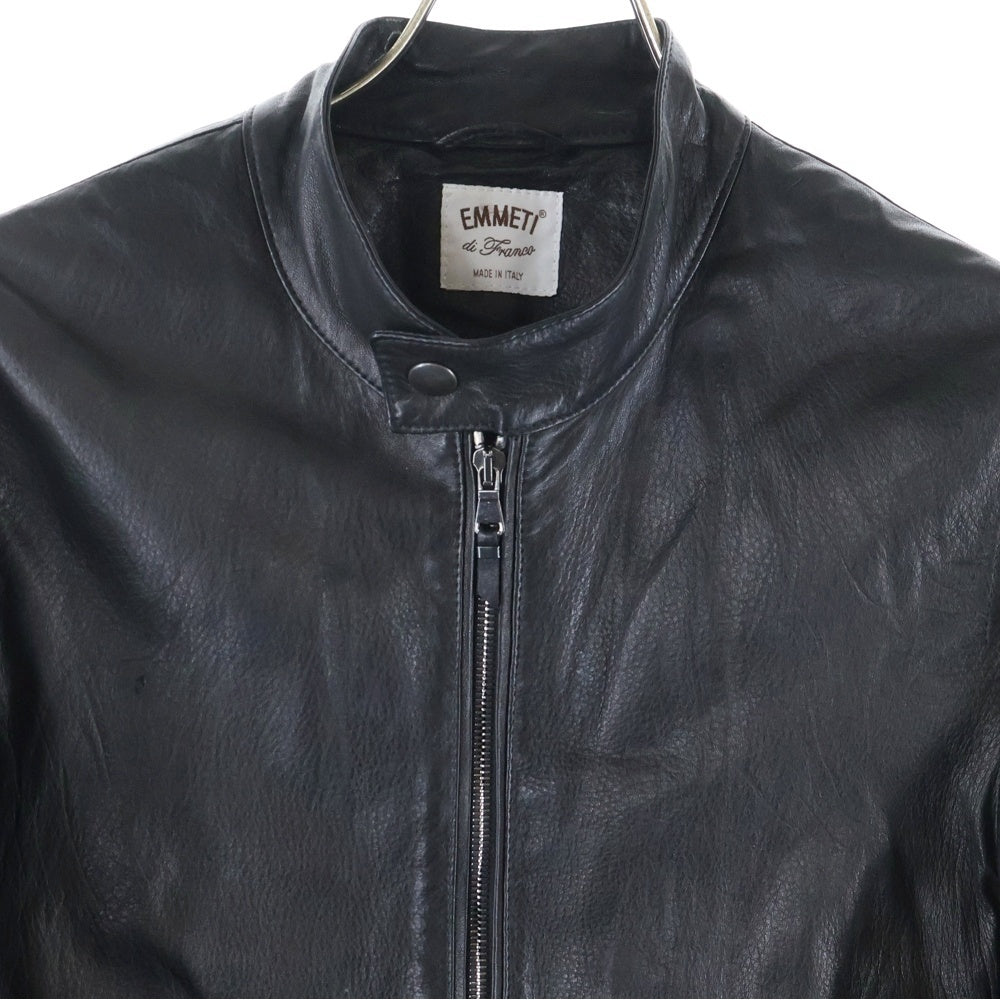 EMMETI(エンメティ) JURI ユリ ラムスキン レザーシングルライダース