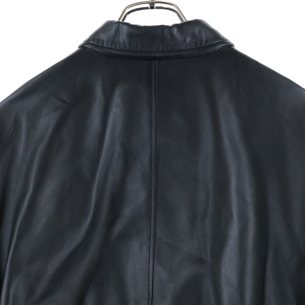 PRADA(プラダ) SHORT LEATHER ZIP UP JACKET トライアングルロゴジップ