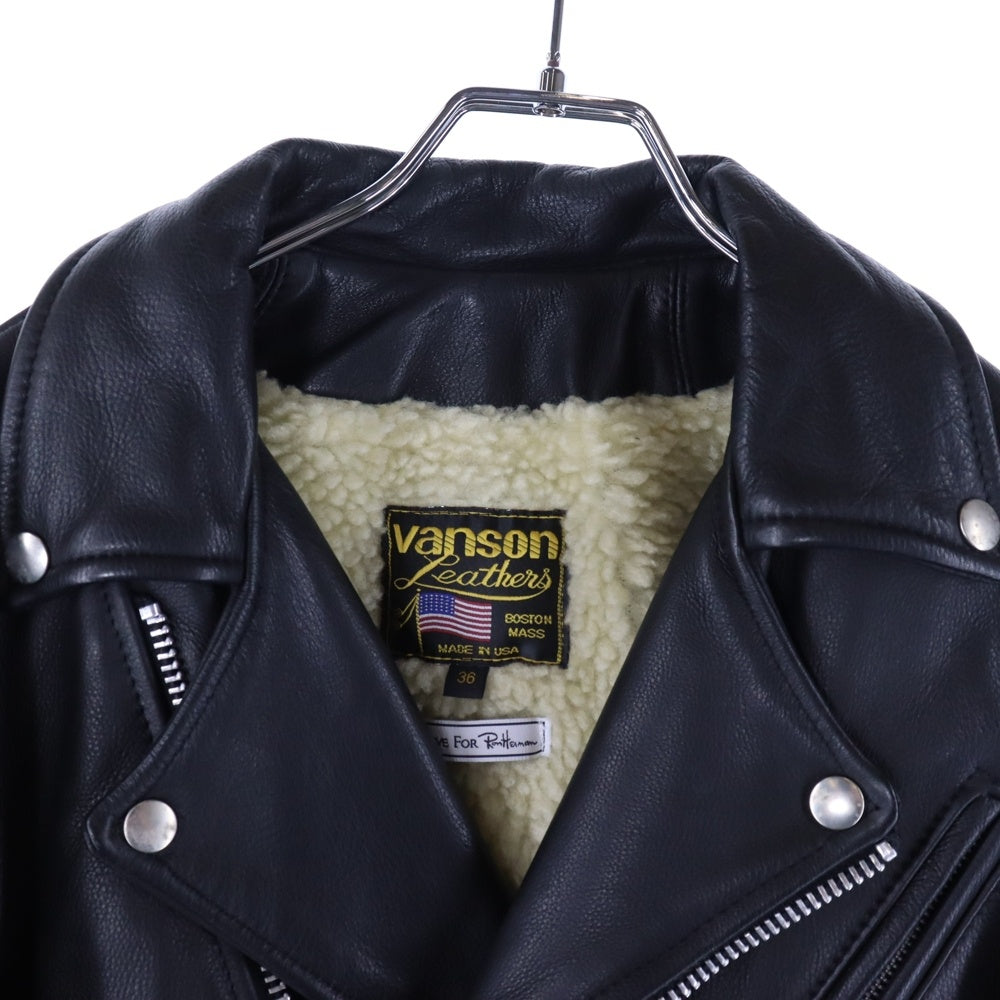VANSON(バンソン) 16AW ×Ron Herman ロンハーマン 裏ボア レザー