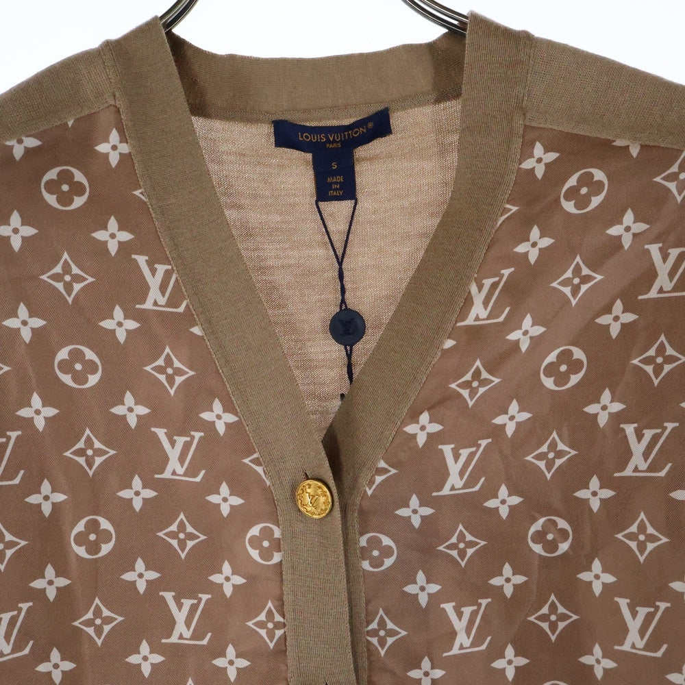 LOUIS VUITTON(ルイヴィトン) L/S W/Printed Twill Front Cardigan