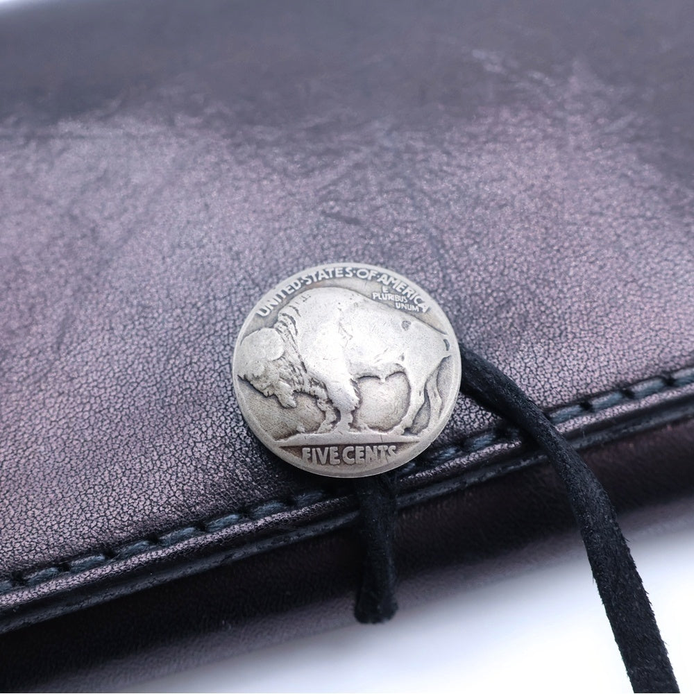 goro's(ゴローズ) 角型 レザーカードケース ブラック