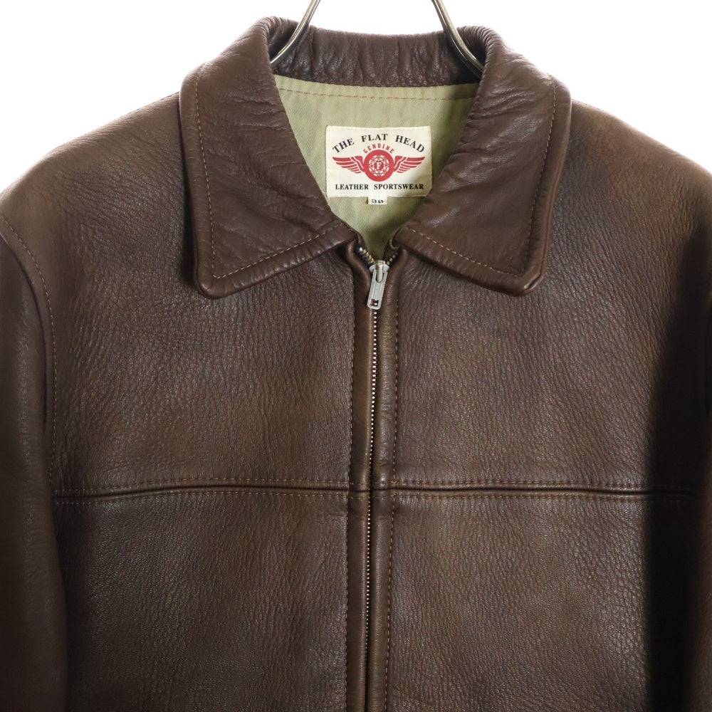 THE FLAT HEAD(フラットヘッド) ディアスキン 鹿革 ジップアップ
