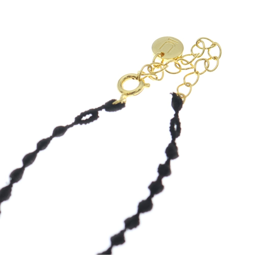 UNDERCOVER(アンダーカバー) ガラス装飾 ブローチネックレス ブラック