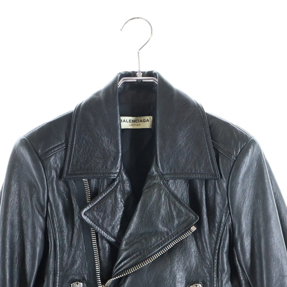 BALENCIAGA(バレンシアガ) ラムレザーダブルライダースジャケット