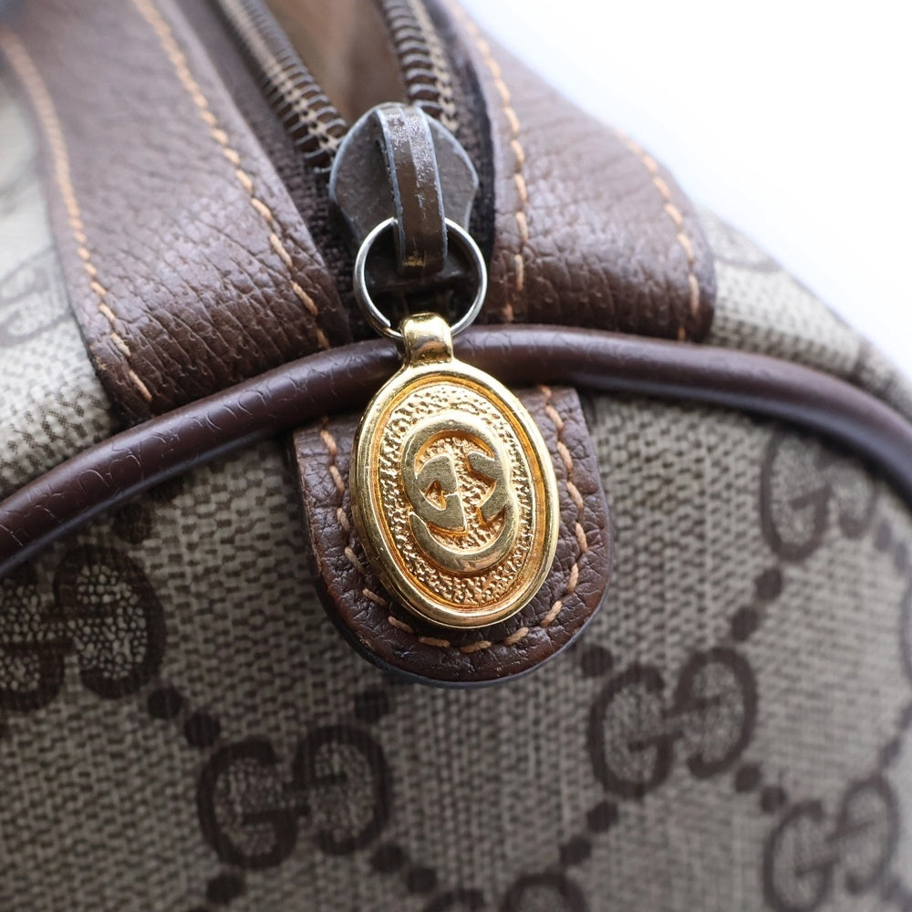 GUCCI(グッチ) シェリーライン ミニボストンバッグ PVC×レザー