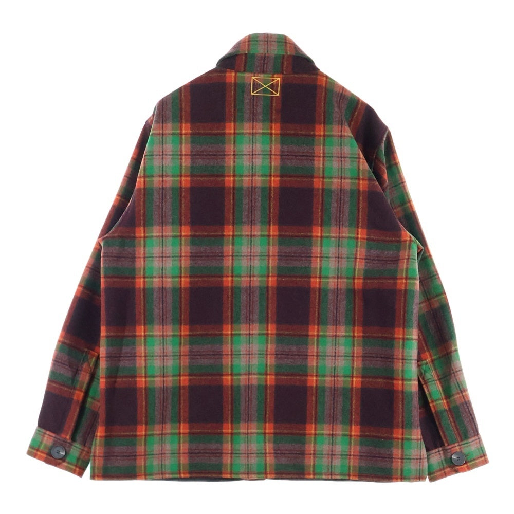 MLVINCE(メルヴィンス) WOOL CHECK JACKET ダブルフラップポケット