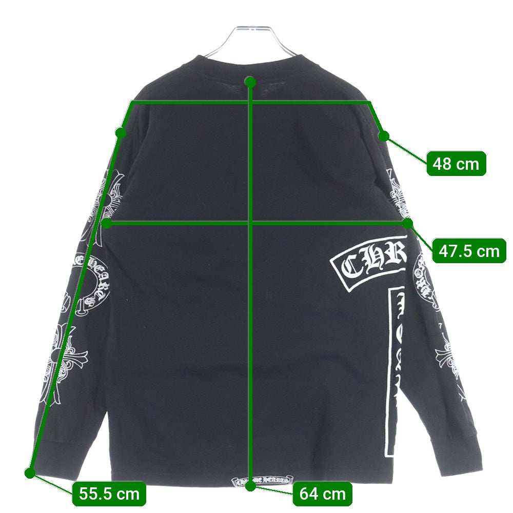 CHROME HEARTS(クロムハーツ) OLD オールド 袖クロスプリント クルー