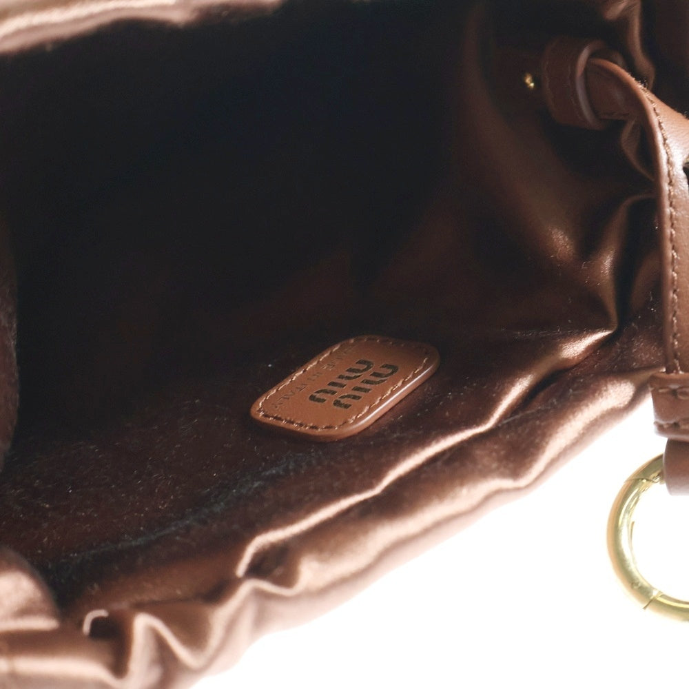 miumiu(ミュウミュウ) DUCHESSE ダッチェス ロゴプレート サテン