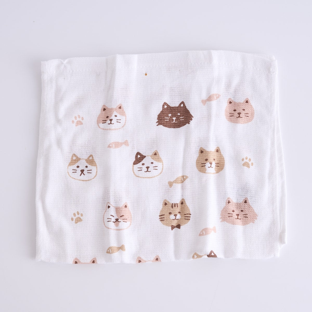 タオル 片面パイル フェイスタオル ネコ柄 28×70cm 359594