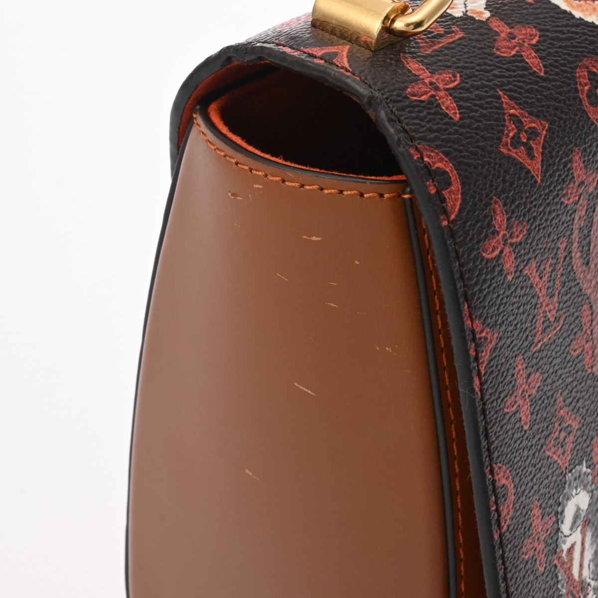 ルイ ヴィトン キャットグラム ツイスト MM ブラウン M44408 レザー