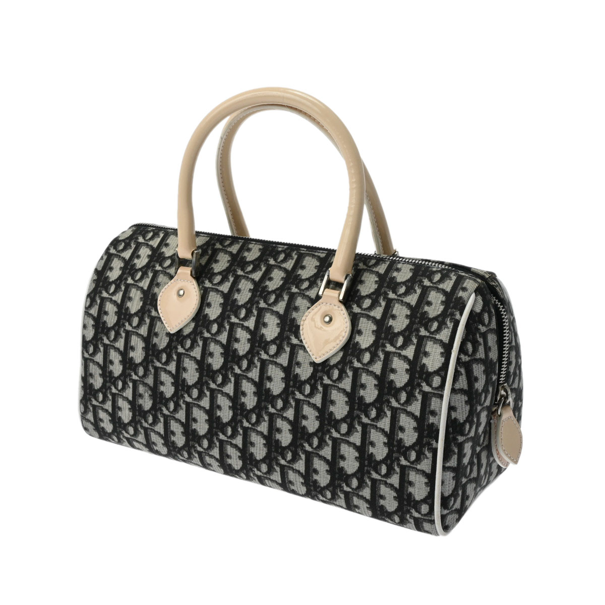 ディオール ミニ ボストンバッグ トロッター ブラック BOB0044 PVC