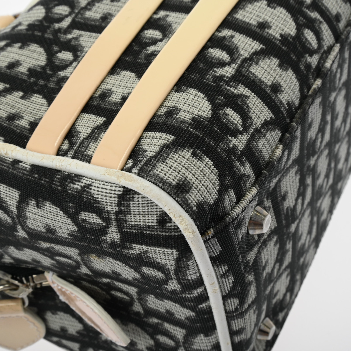 ディオール ミニ ボストンバッグ トロッター ブラック BOB0044 PVC