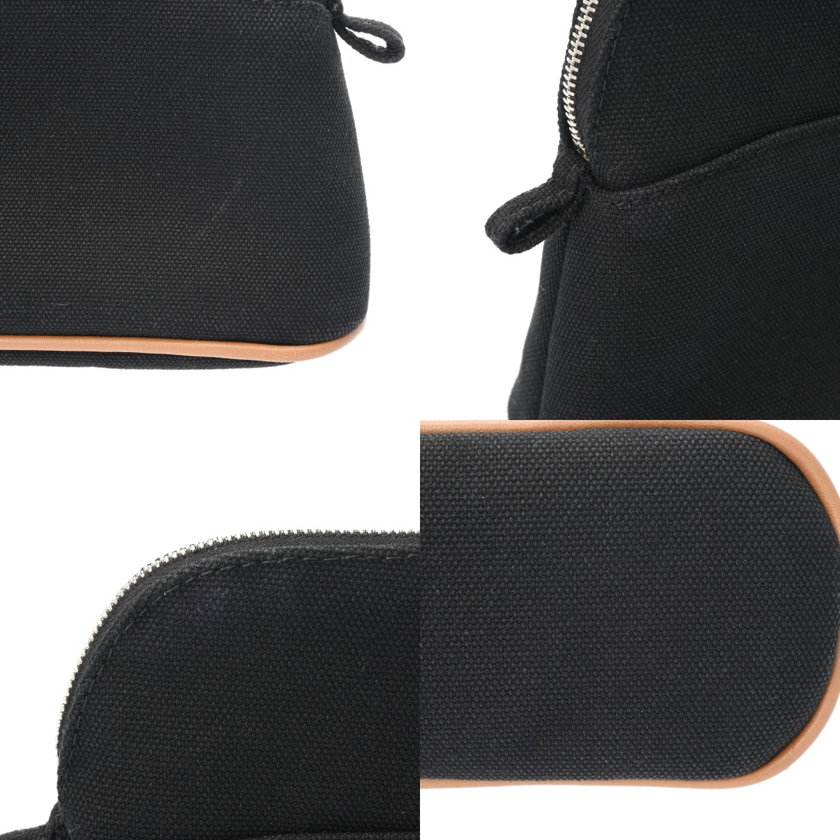 エルメス ボリード ポーチ ミニ ブラック キャンバス ユニセックス