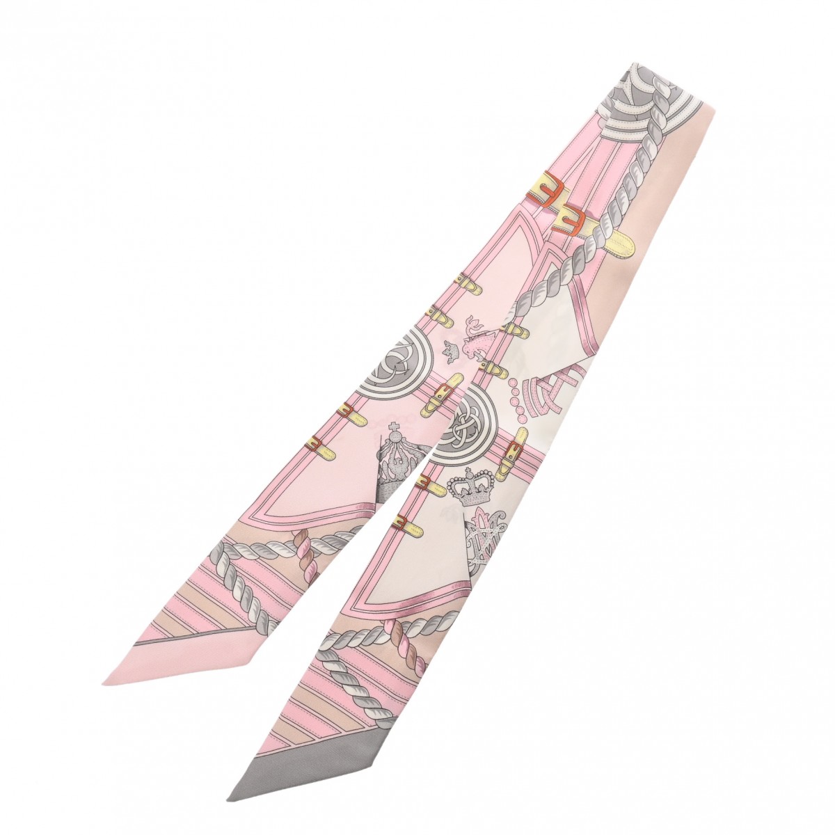 エルメス ツイリー GRANDE TENUE ピンク系マルチカラー シルク100