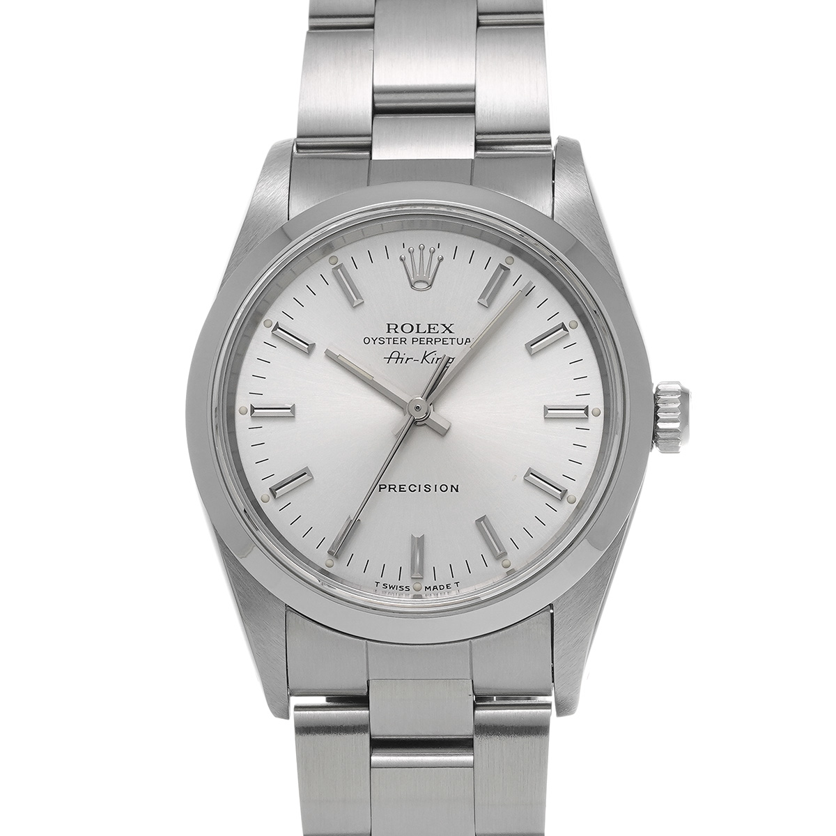 ロレックス エアキング 14000 シルバー メンズ 時計 【中古