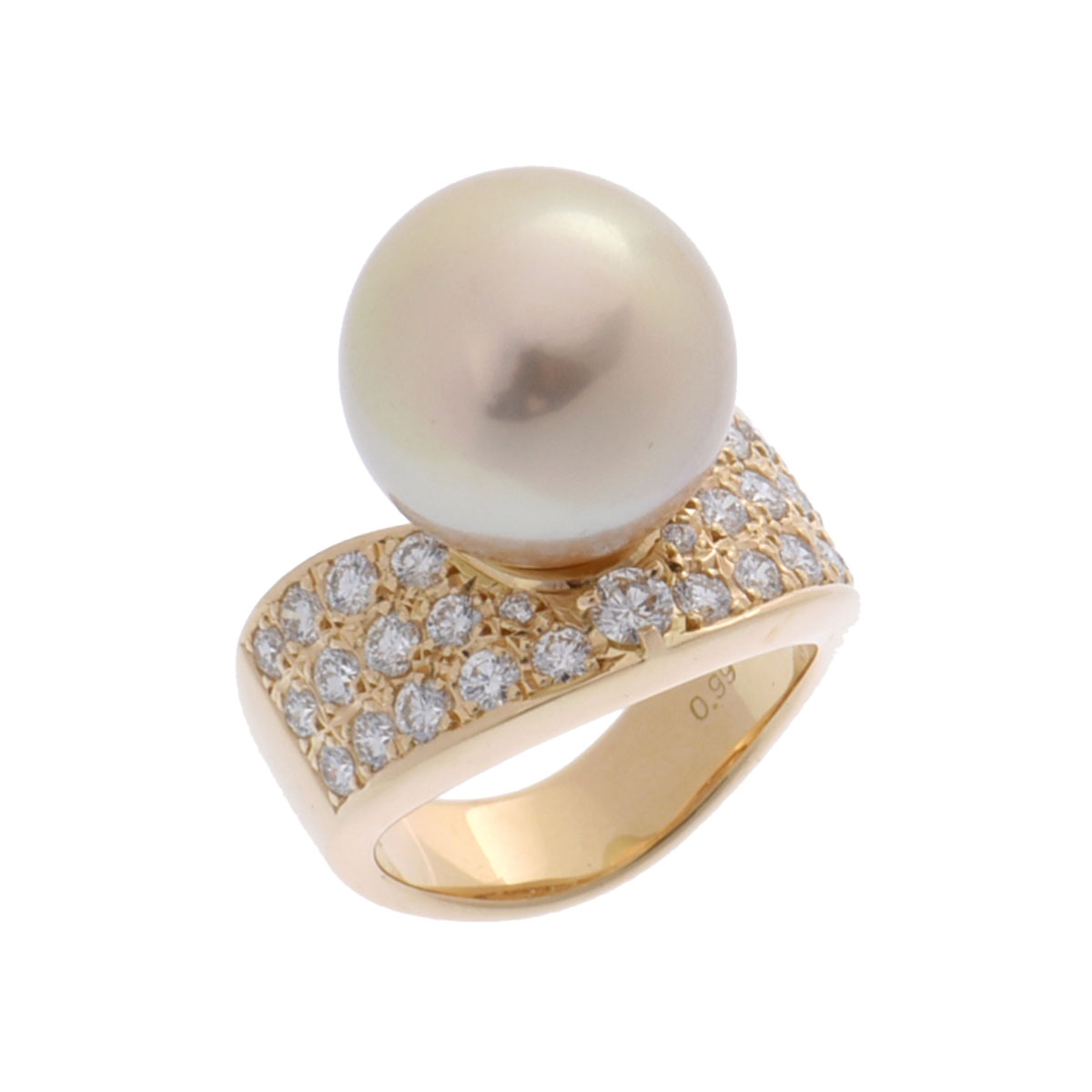 タサキ パール リング 13.50mm ゴールド K18イエローゴールド YG