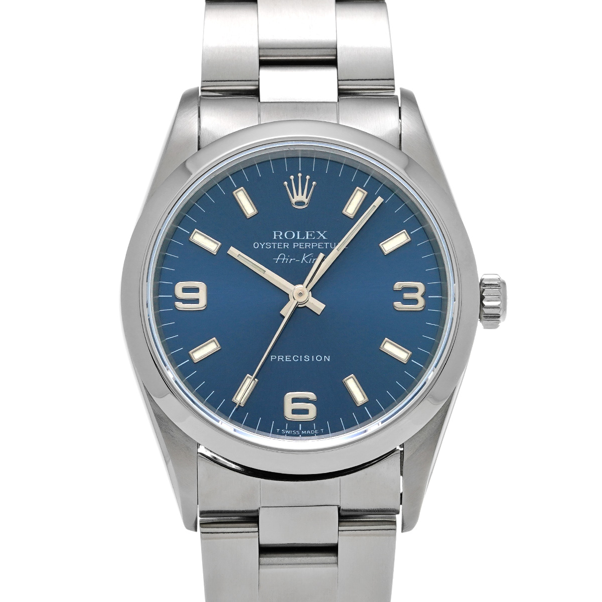 ロレックス エアキング 14000 ブルー メンズ 時計 【中古