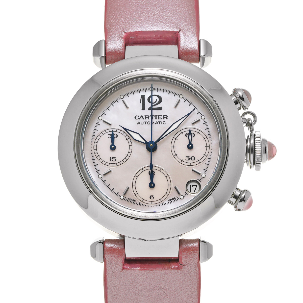 カルティエ パシャC W3106599 ピンクシェル ユニセックス 時計 【中古