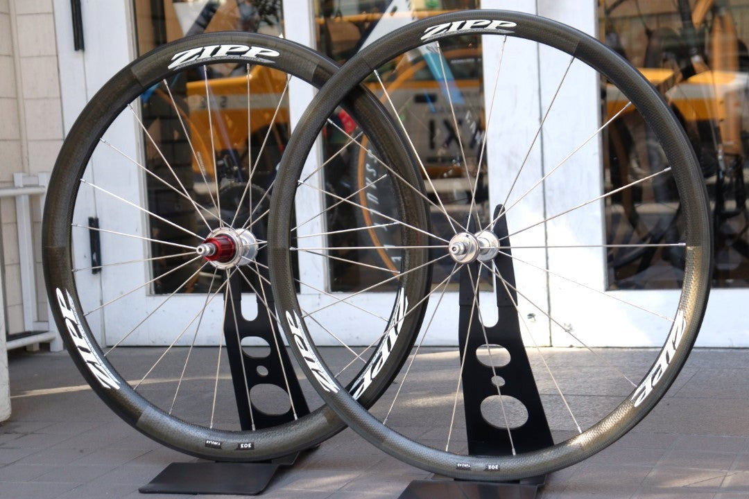 ジップ ZIPP 202 303 カーボン チューブラー ホイールセット シマノ10S