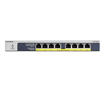 Netgear 8-port Gigabit Ethernet PoE+ Unmanaged Switch (GS108PP