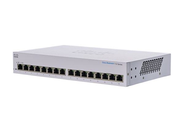 Cisco Business 110 Series 110-16T - switch - 16 ports - unmanaged