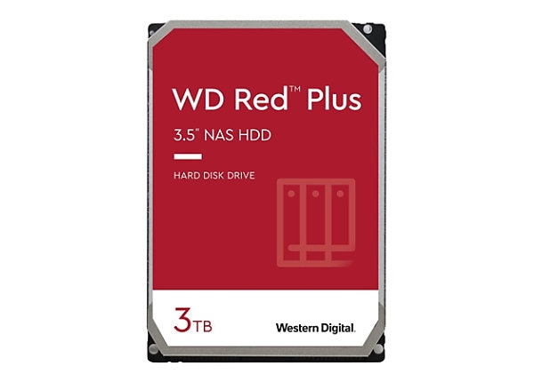 WD Red Plus WD30EFPX - hard drive - 3 TB - SATA - WD30EFPX