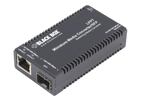 Black Box MultiPower Miniature - fiber media converter - 1GbE