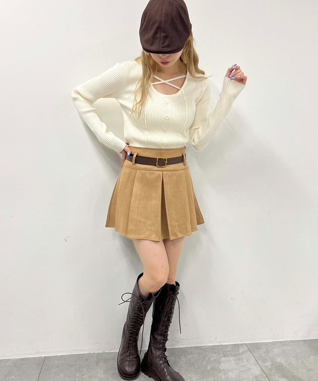 スウェードタッチベルトセットミニスカート – WEGO ONLINE STORE