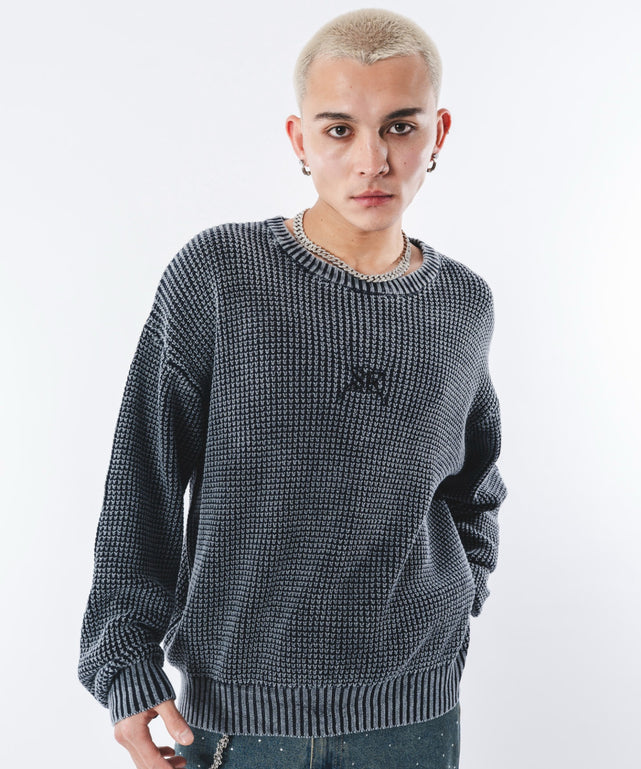 コンパクトフィットワッフルニットプルオーバー｜WEGO（ウィゴー