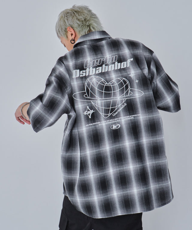 グラフィックオンブレチェックシャツ（SS）｜WEGO（ウィゴー） – WEGO