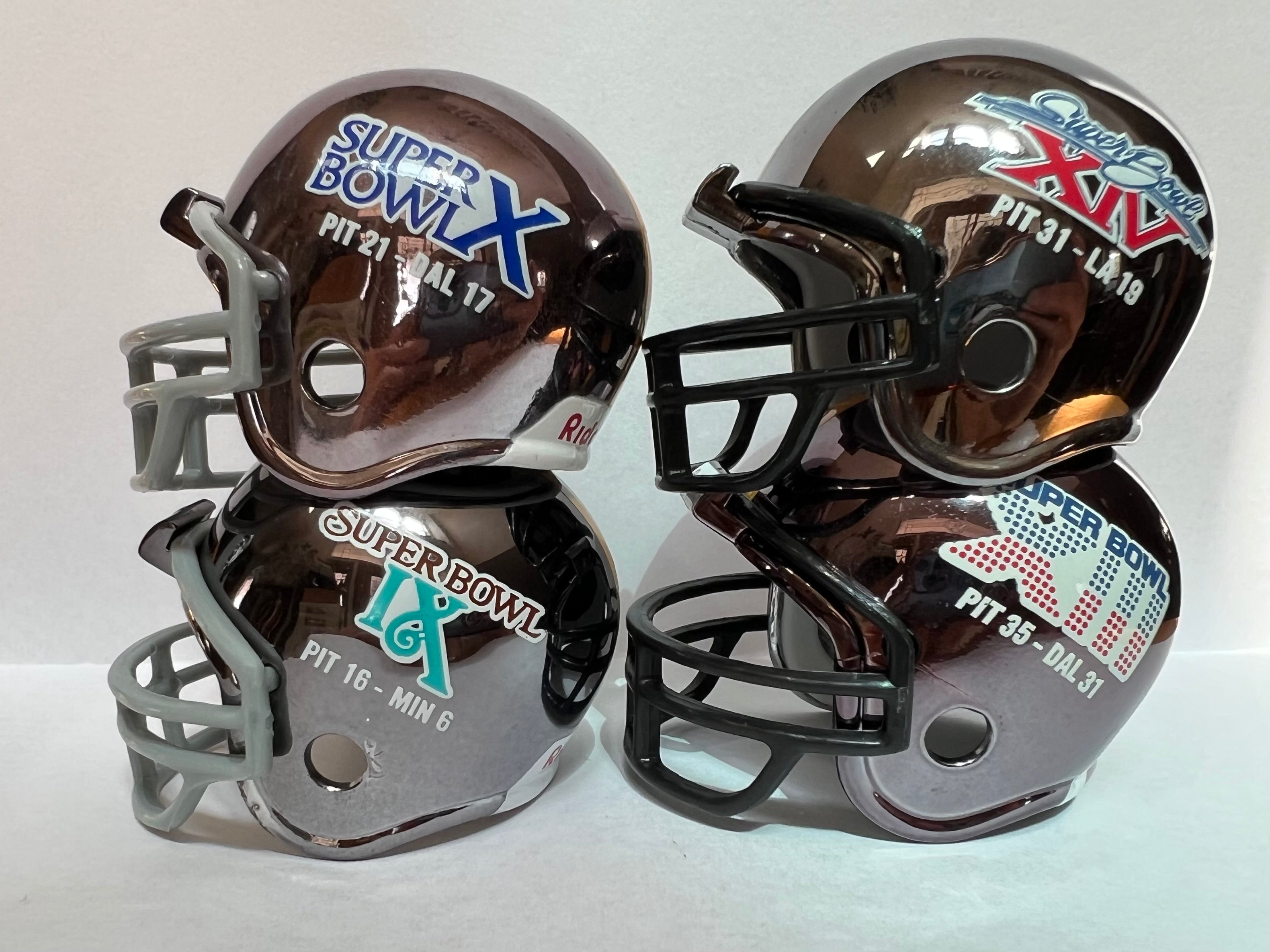 Pittsburgh Steelers Riddell NFL Pocket Pro Helmets Super Bowl IX