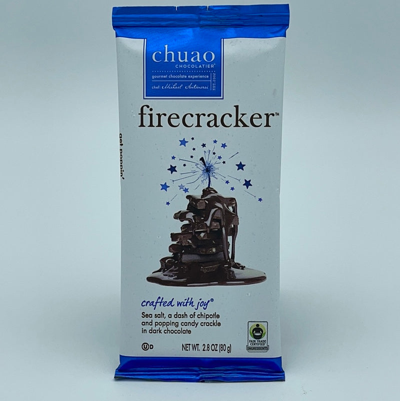 CHUAO CHOCOLATIER BAR 2.8 oz. FIRECRACKER – Wilibees Wines & Spirits