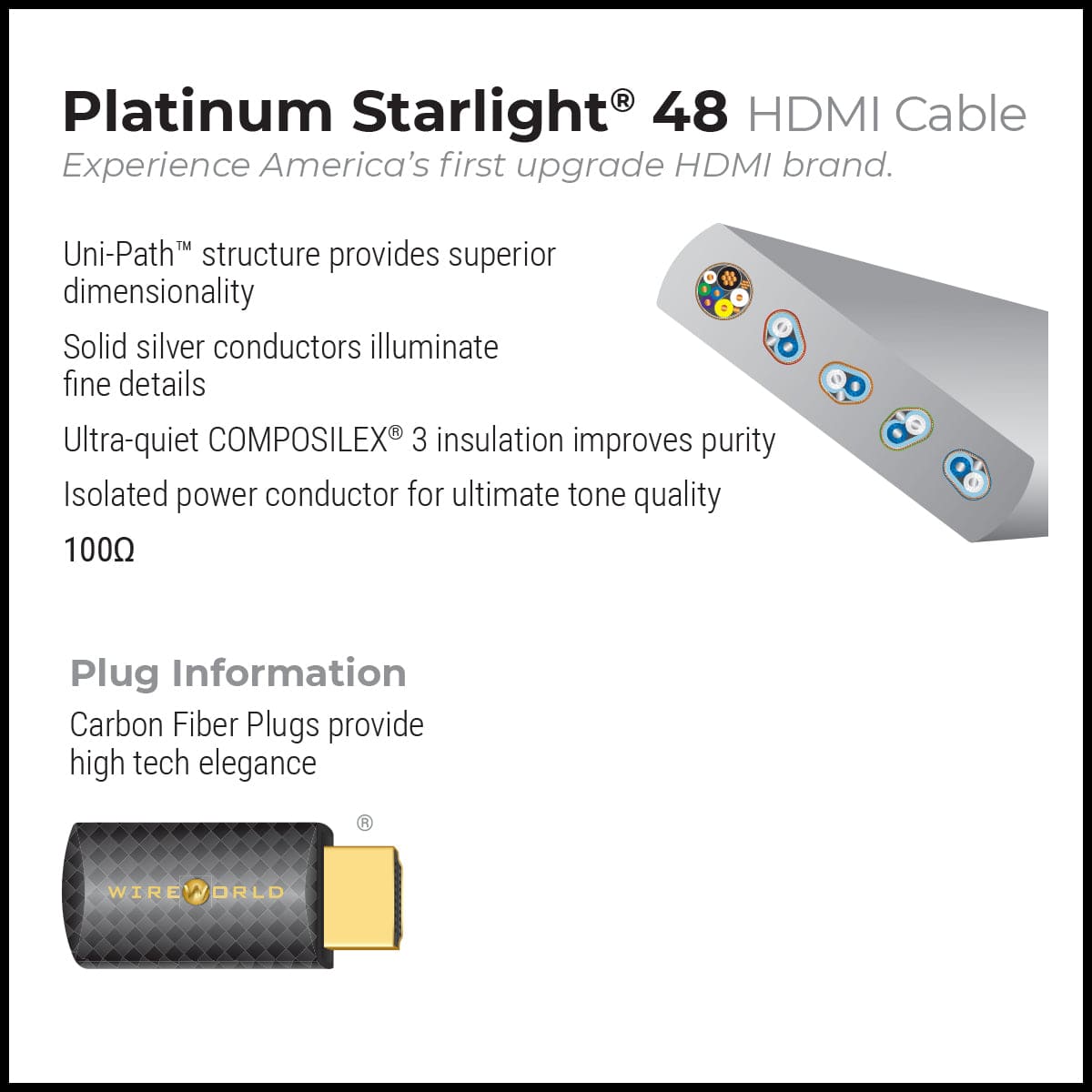 Wireworld Platinum Starlight 48Gbps HDMI Cable