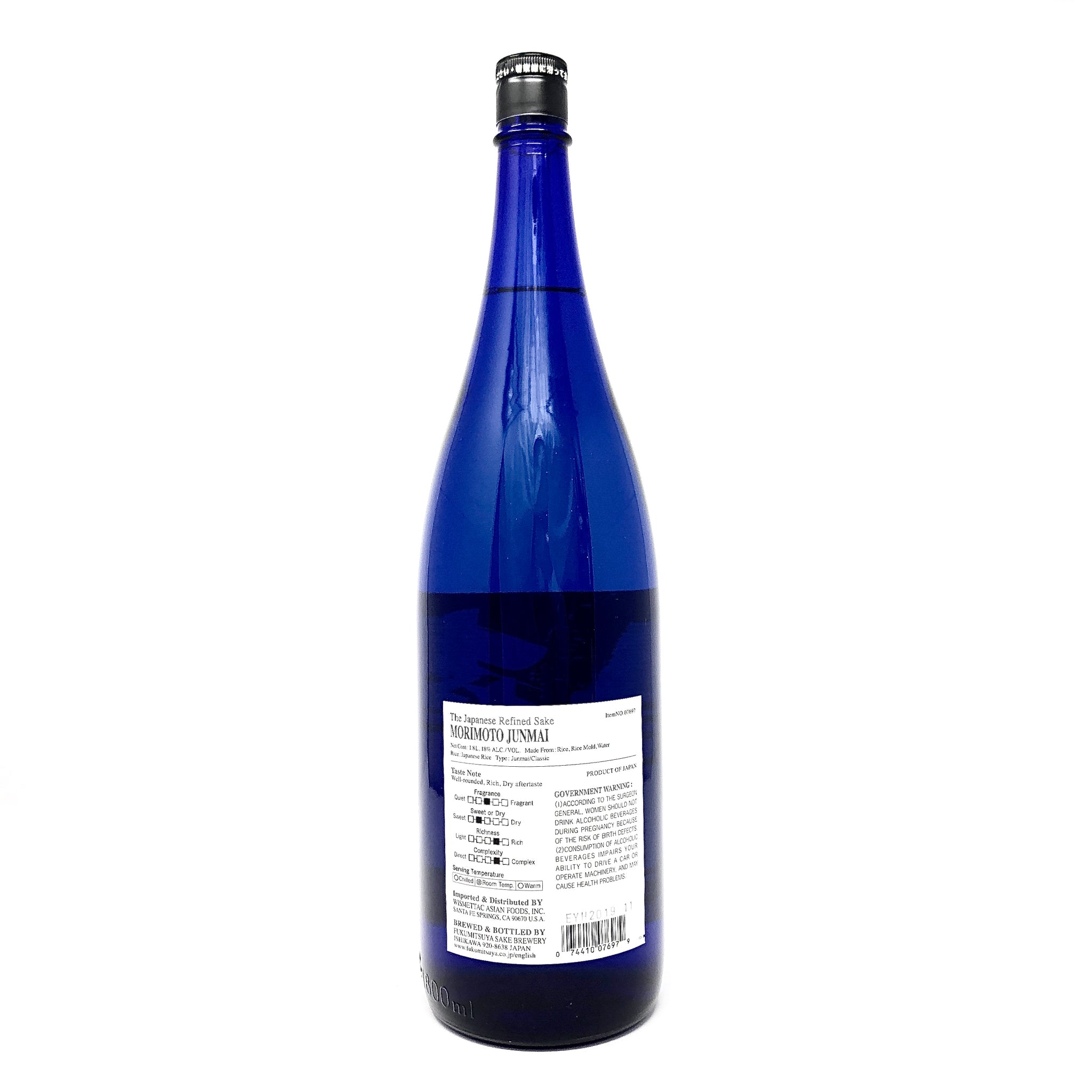 Morimoto Junmai 1.8L 07697 – Wismettac Asian Foods, Inc.