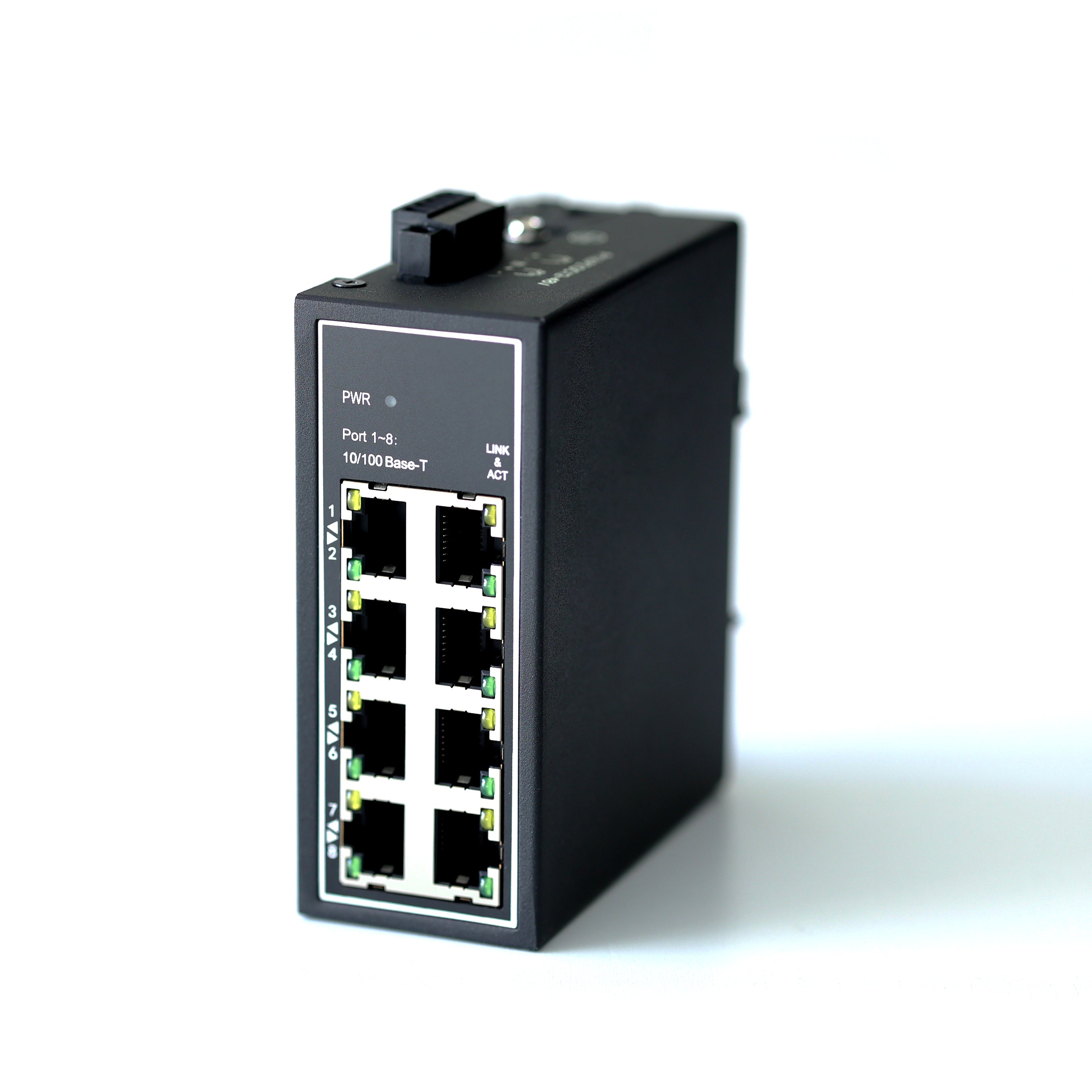 WDH-8ET-DC 10/100Mbps 8ポート産業用イーサネットスイッチ (UL認定