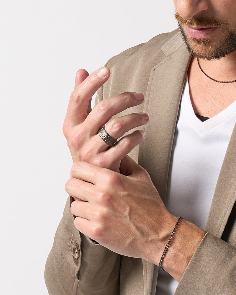 IVXLCDM ×wjk croco pattern middle ring – wjk online store