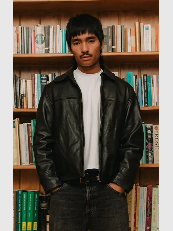 Mutimer Leather Jacket In Black & Brown - Wonder Jackets