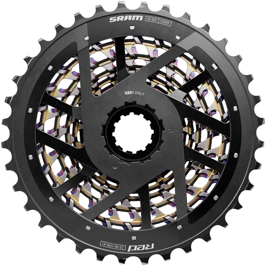 SRAM RED XG-1290 Cassette - 12-Speed, 10-36t, For XDR Driver Body