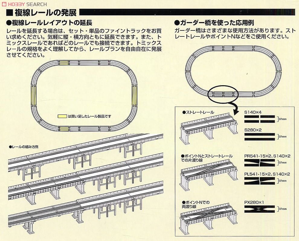 Fine Track 高架複線基本セット (レールパターンHA) (F) (鉄道模型