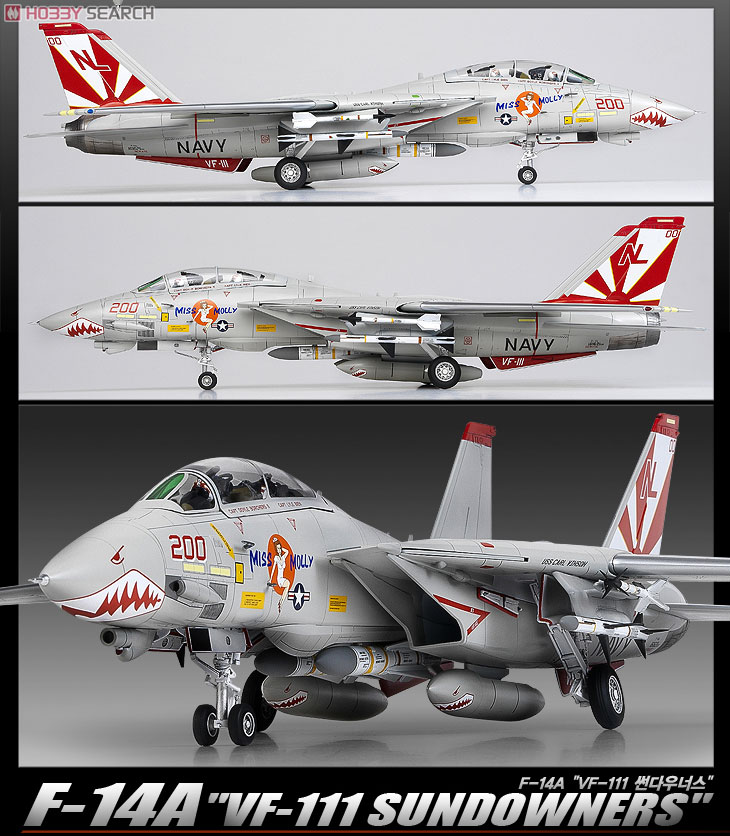 F-14A トムキャット VF-111 サンダウナーズ (プラモデル) - ホビー