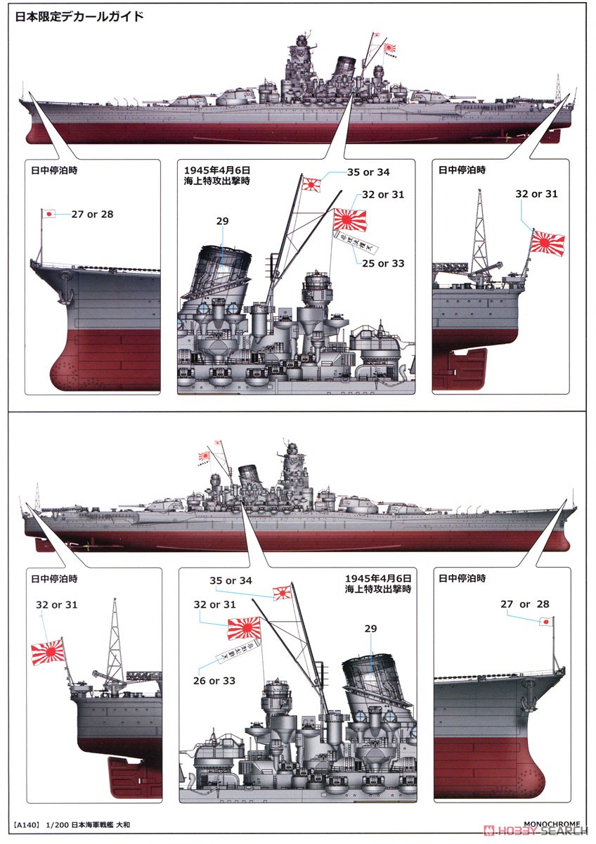 日本海軍戦艦 大和 (プラモデル) - ホビーサーチ ミリタリープラモ