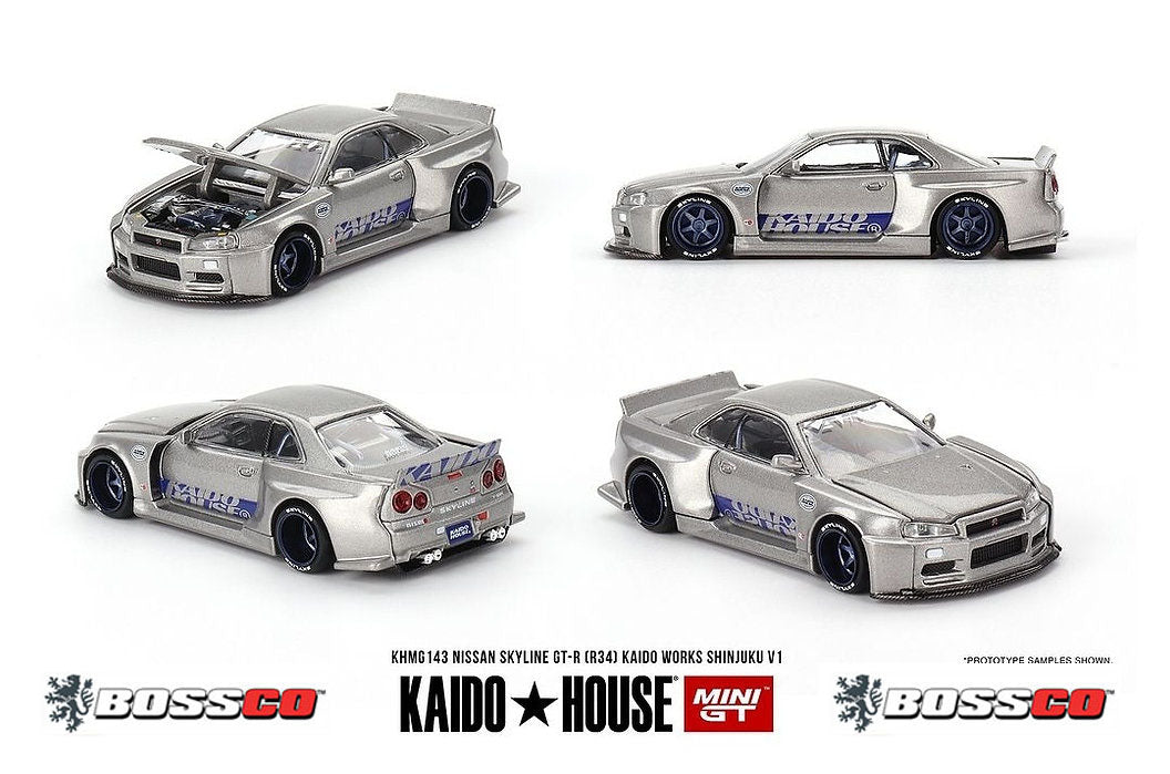 MINI GT KAIDO HOUSE NISSAN SKYLINE GT-R (R34) 