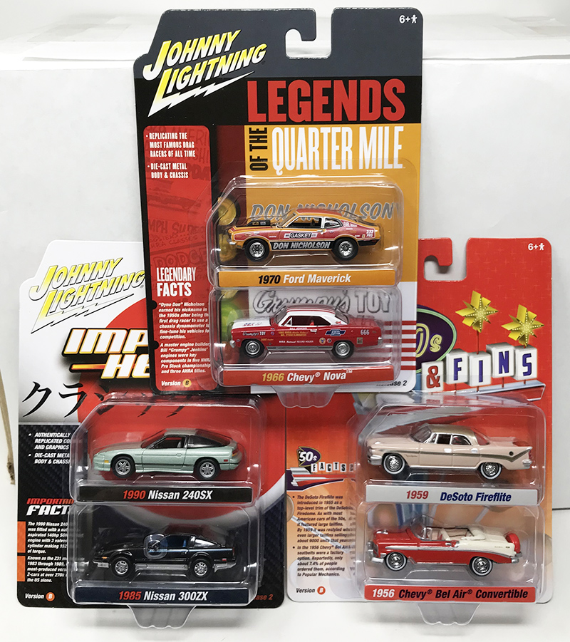 JOHNNY LIGHTNING 2-PACK RELEASE 18 B SET OF 3 / THREE 2-PACK TWO