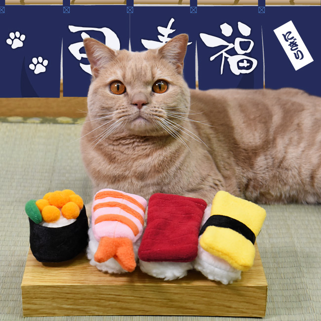 猫用おもちゃ おすしやさん まぐろ (35602) ゴロにゃんオリジナル