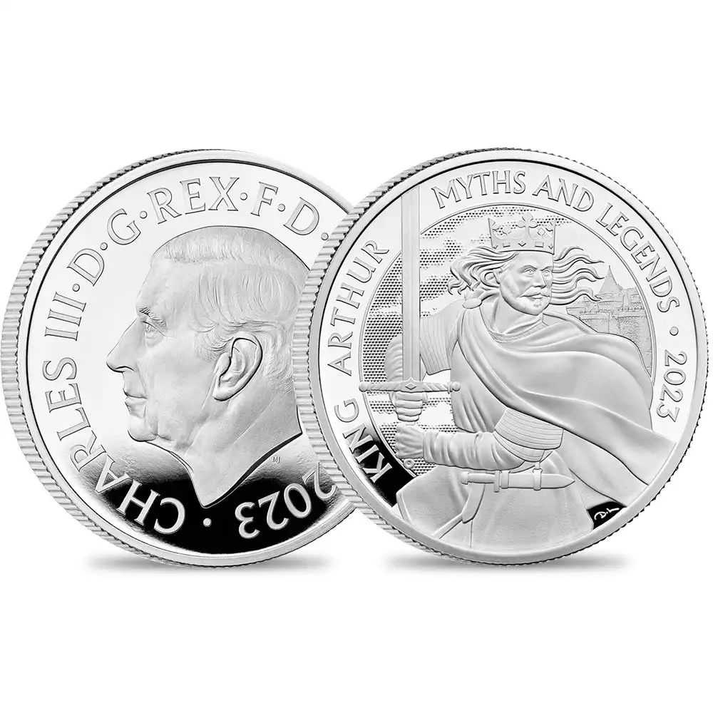 2023 チャールズ3世 神話と伝説シリーズ第1弾 アーサー王 2ポンド1