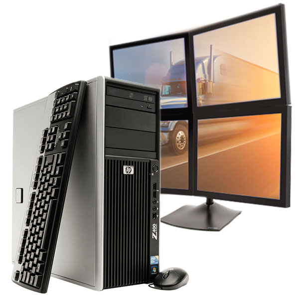 HP Z400 Workstation 2.53Ghz 4 Monitor Desktop for Logistics [Z400